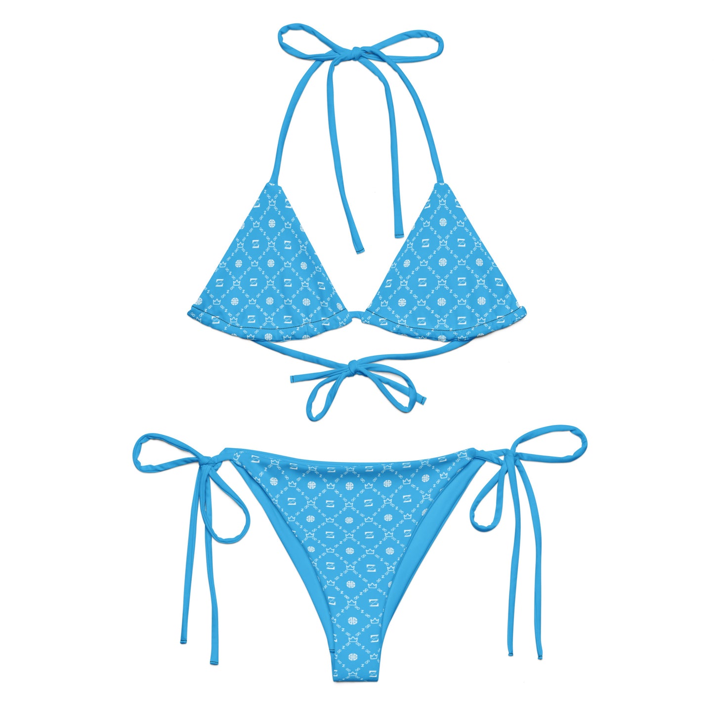 Zayndeellani Monogram Bikini - Light Blue - Zayndeellani