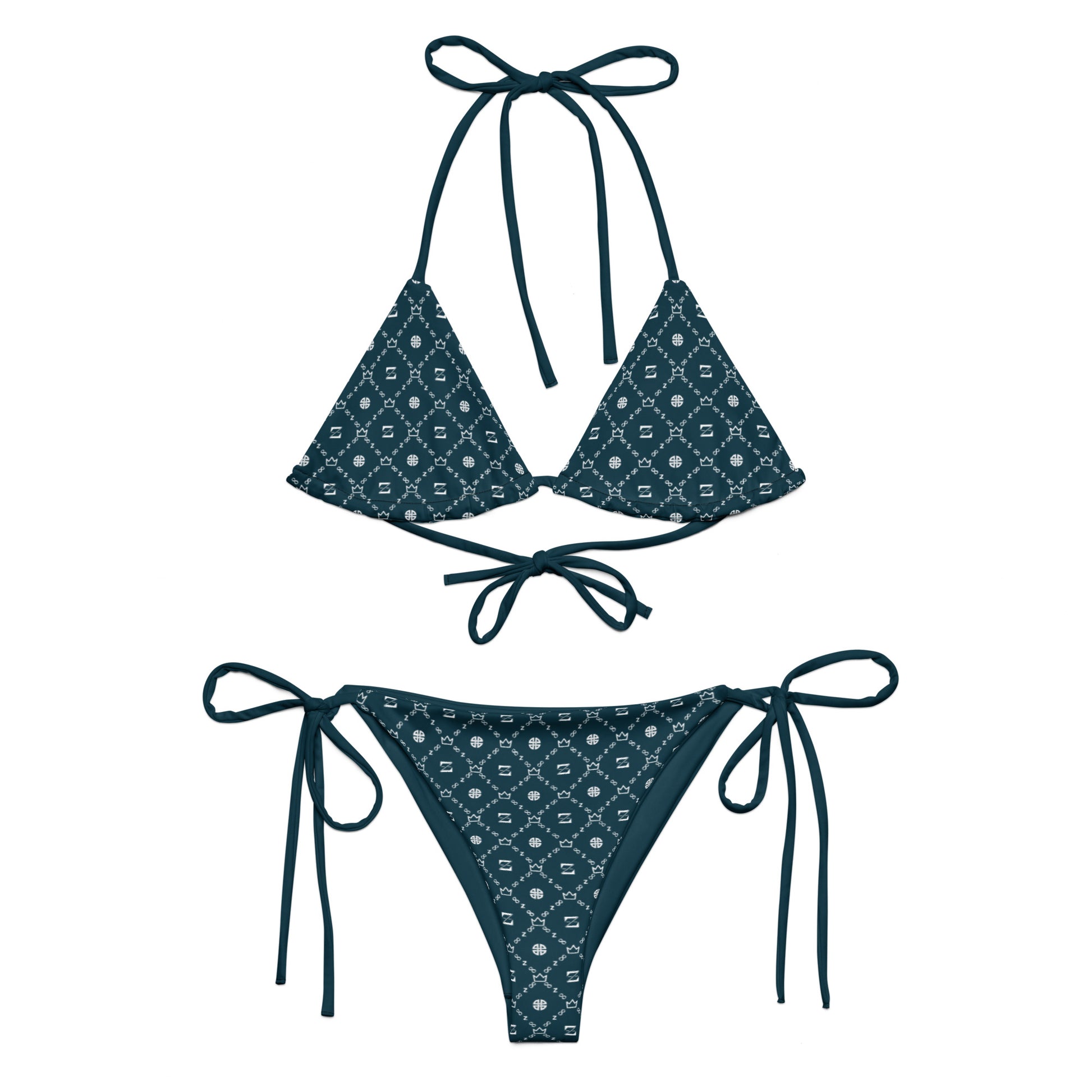 Zayndeellani Monogram Bikini - Dark Sea Blue - Zayndeellani