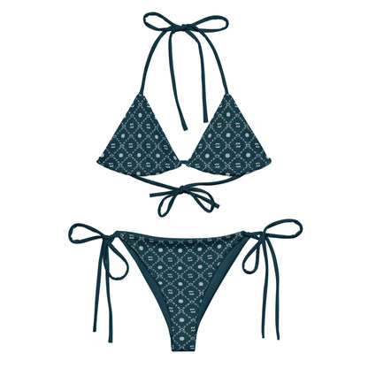 Zayndeellani Monogram Bikini - Dark Sea Blue - Zayndeellani