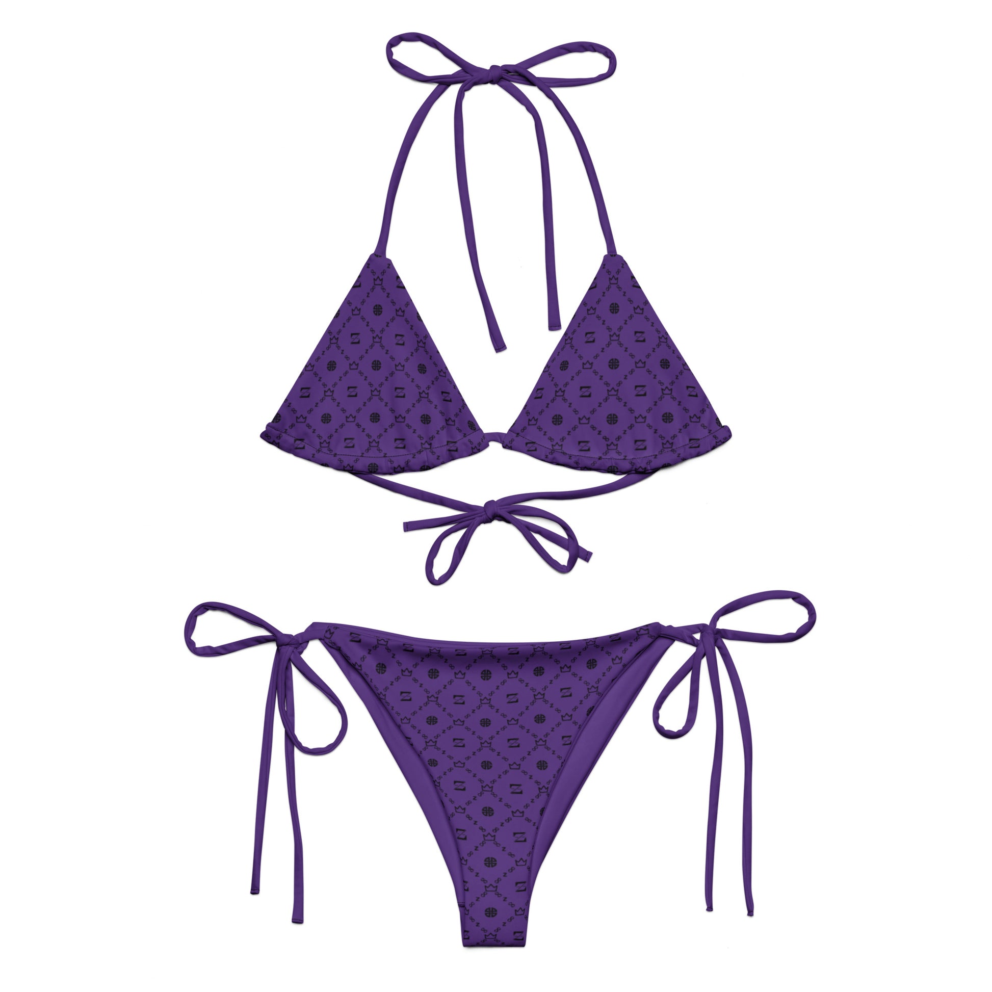 Zayndeellani Monogram Bikini - Purple - Zayndeellani