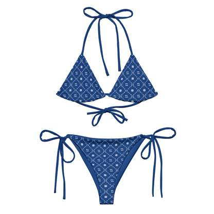 Zayndeellani Monogram Bikini - Blue - Zayndeellani