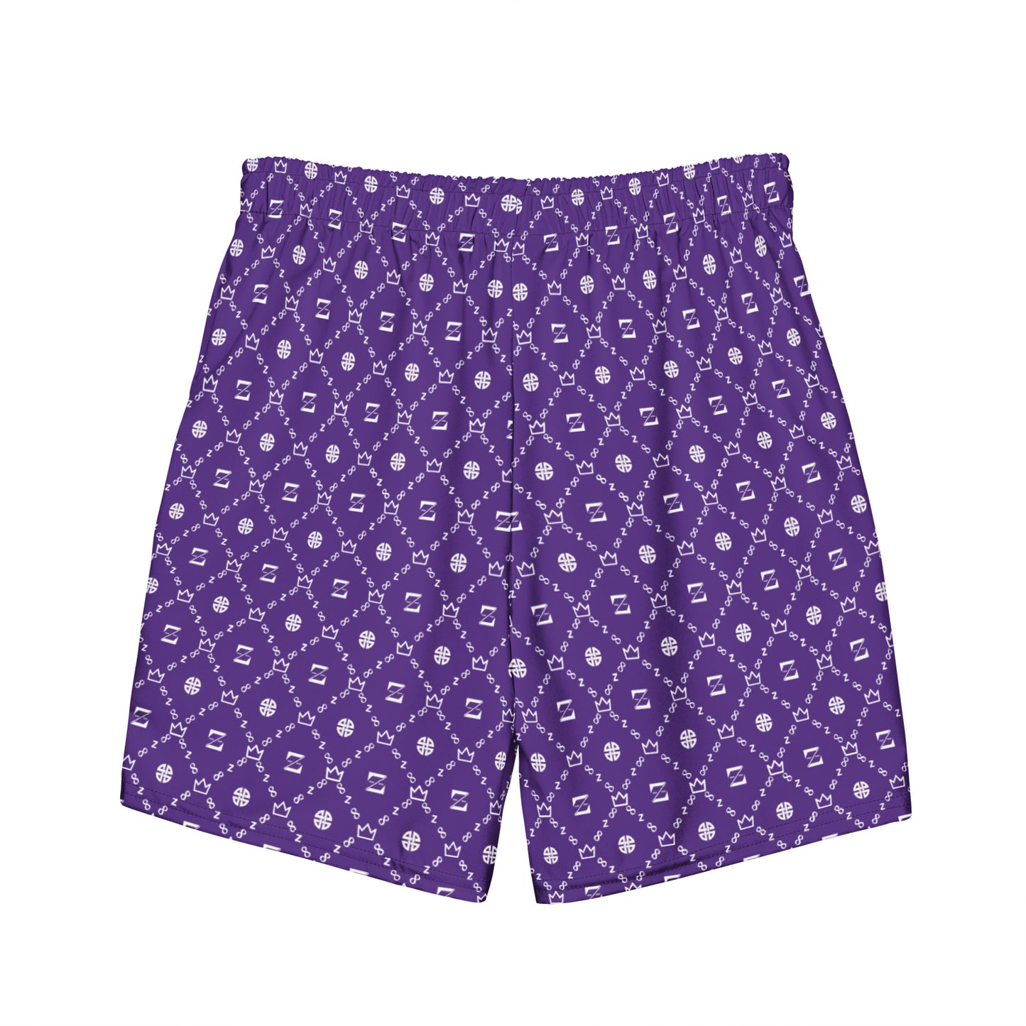 Zayndeellani Men's Monogram Swim Shorts Purple - Zayndeellani