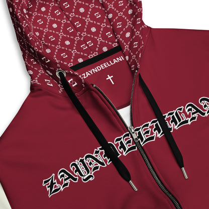 Zayndeellani Pen-tip Hoodie - Red - Zayndeellani