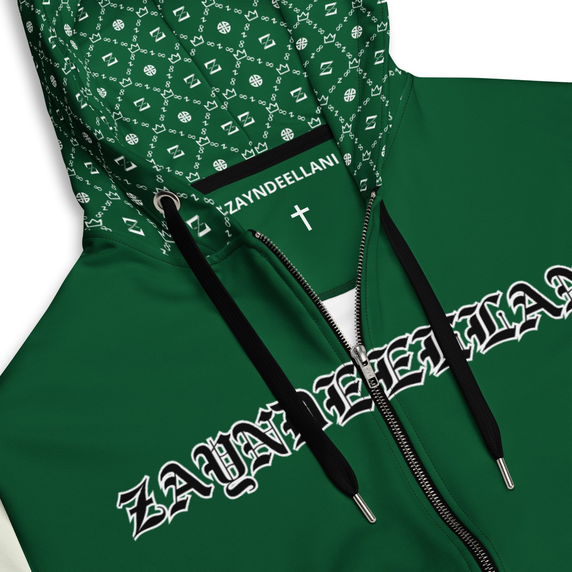 Zayndeellani Pen-tip Hoodie - Green - Zayndeellani