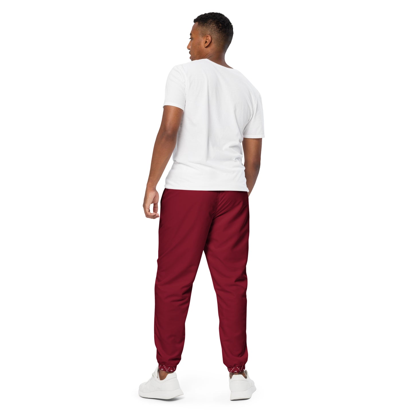 Zayndeellani Monogram Spell-out Track Pants Red - Zayndeellani