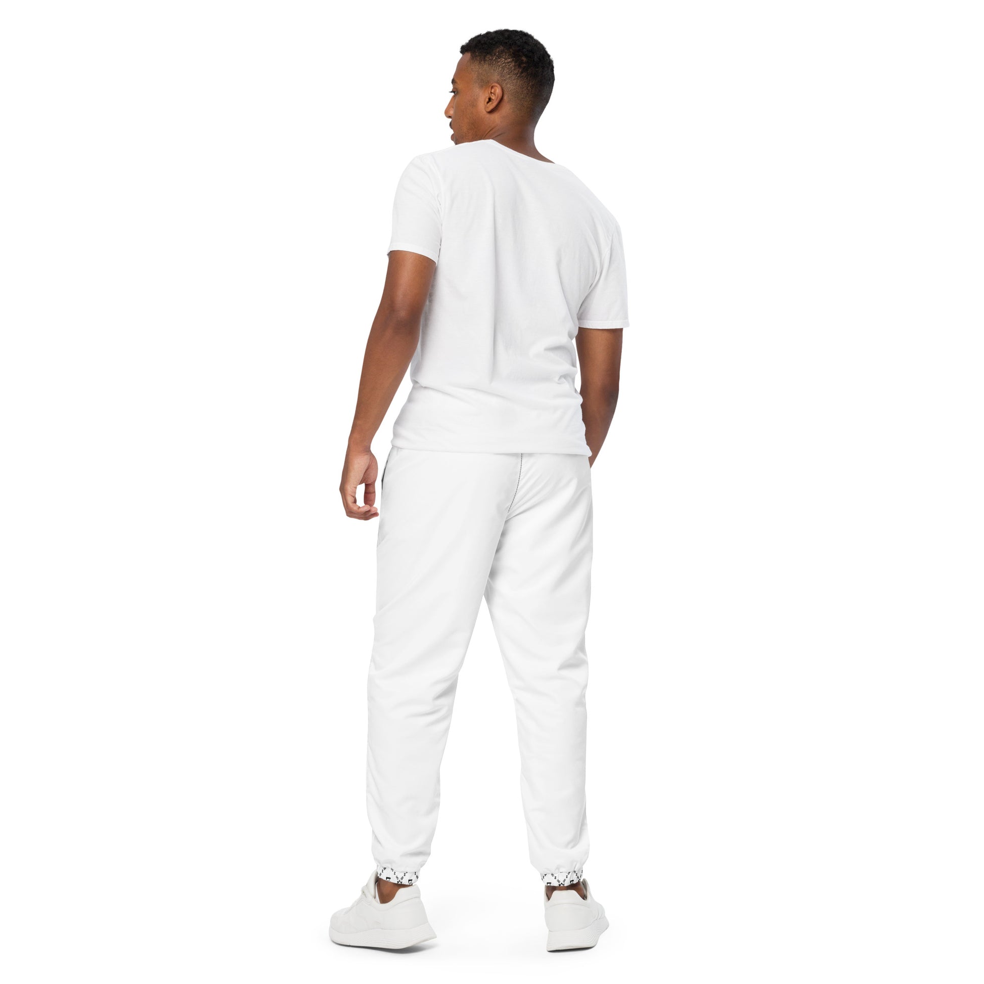 Zayndeellani Monogram Spell-out Track Pants White - Zayndeellani