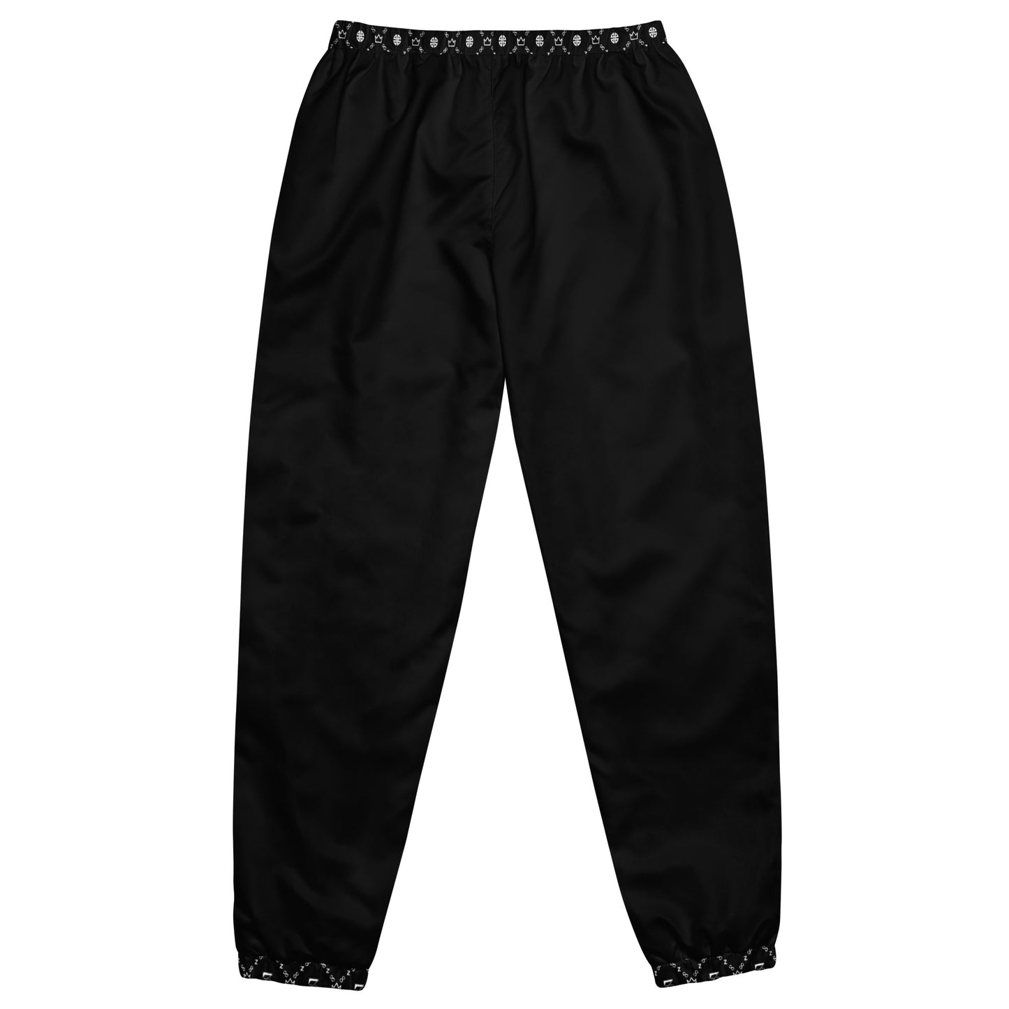 Zayndeellani Monogram Cuff Track Pants Black - Zayndeellani