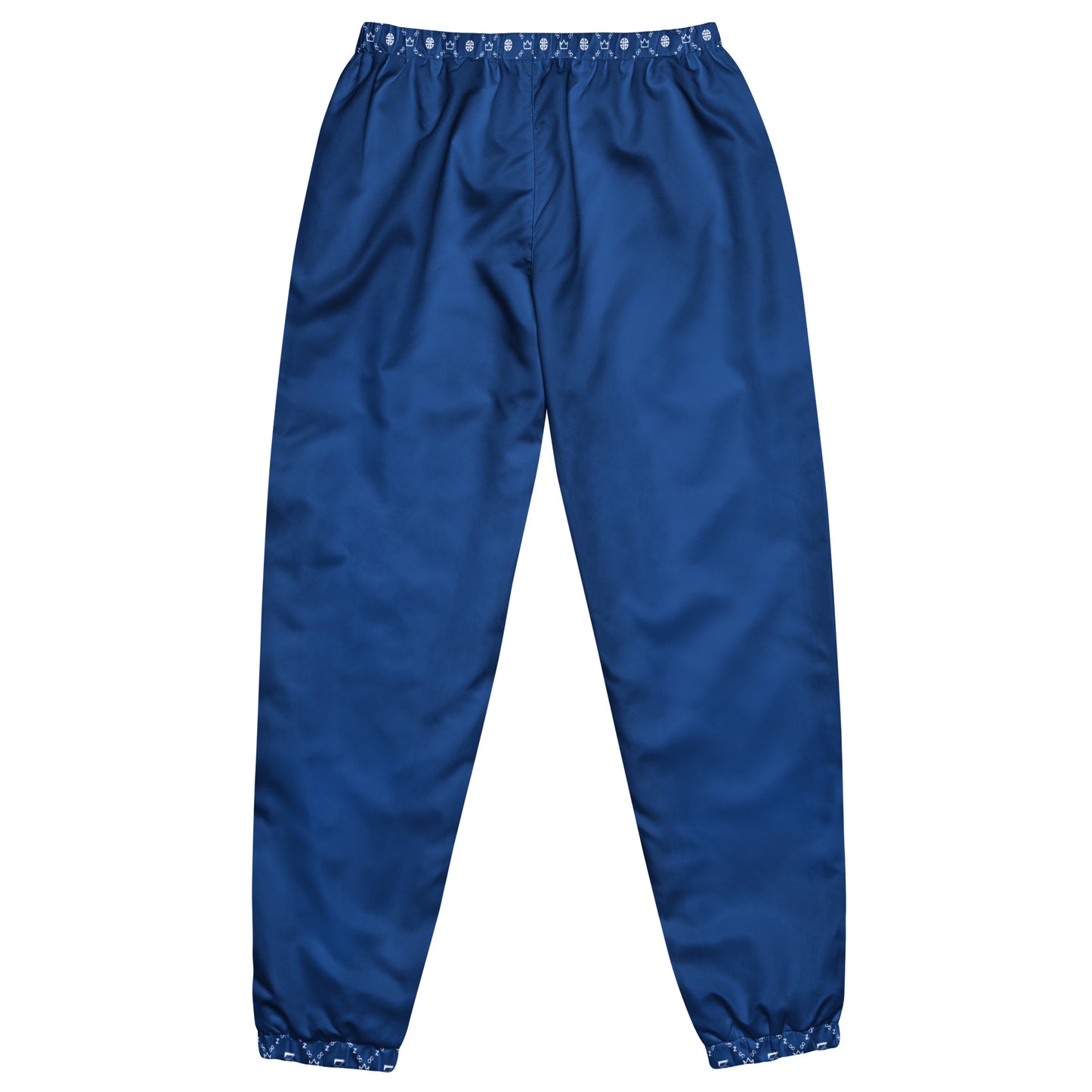 Zayndeellani Monogram Cuff Track Pants Blue - Zayndeellani