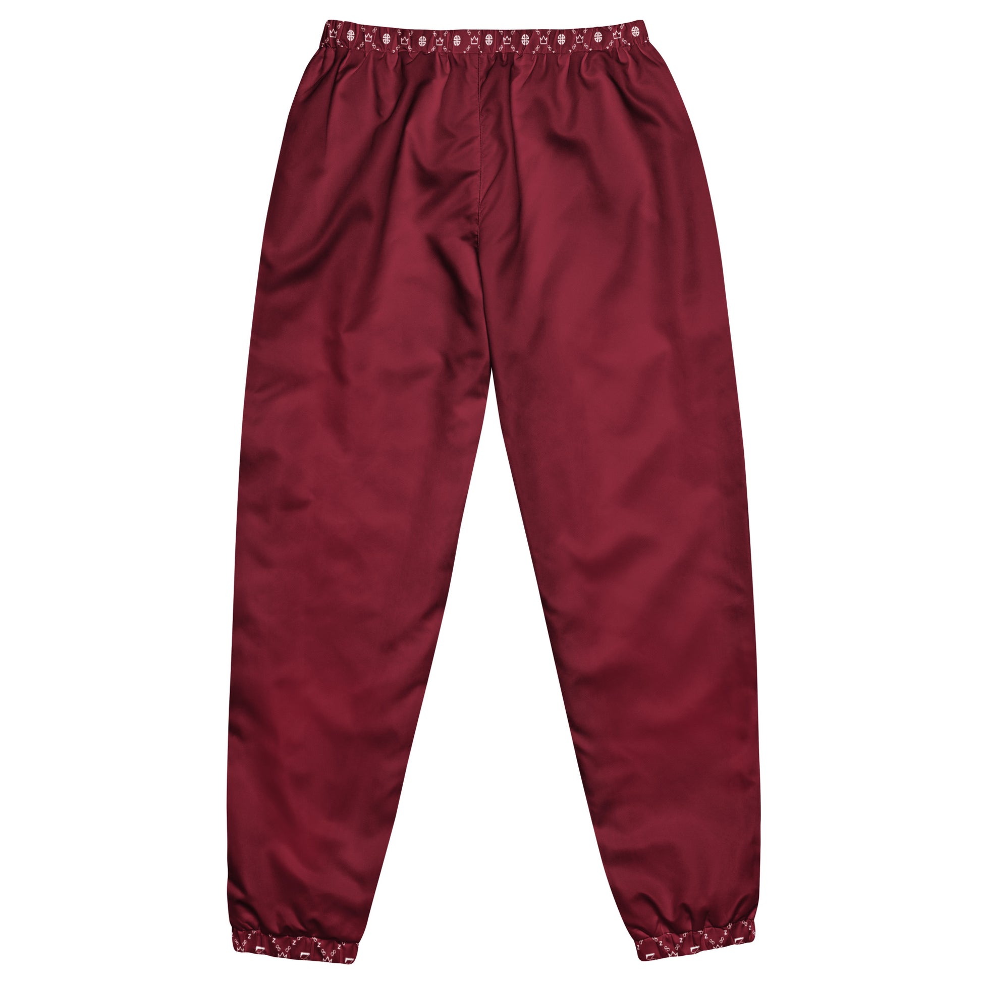 Zayndeellani Monogram Cuff Track Pants Red - Zayndeellani