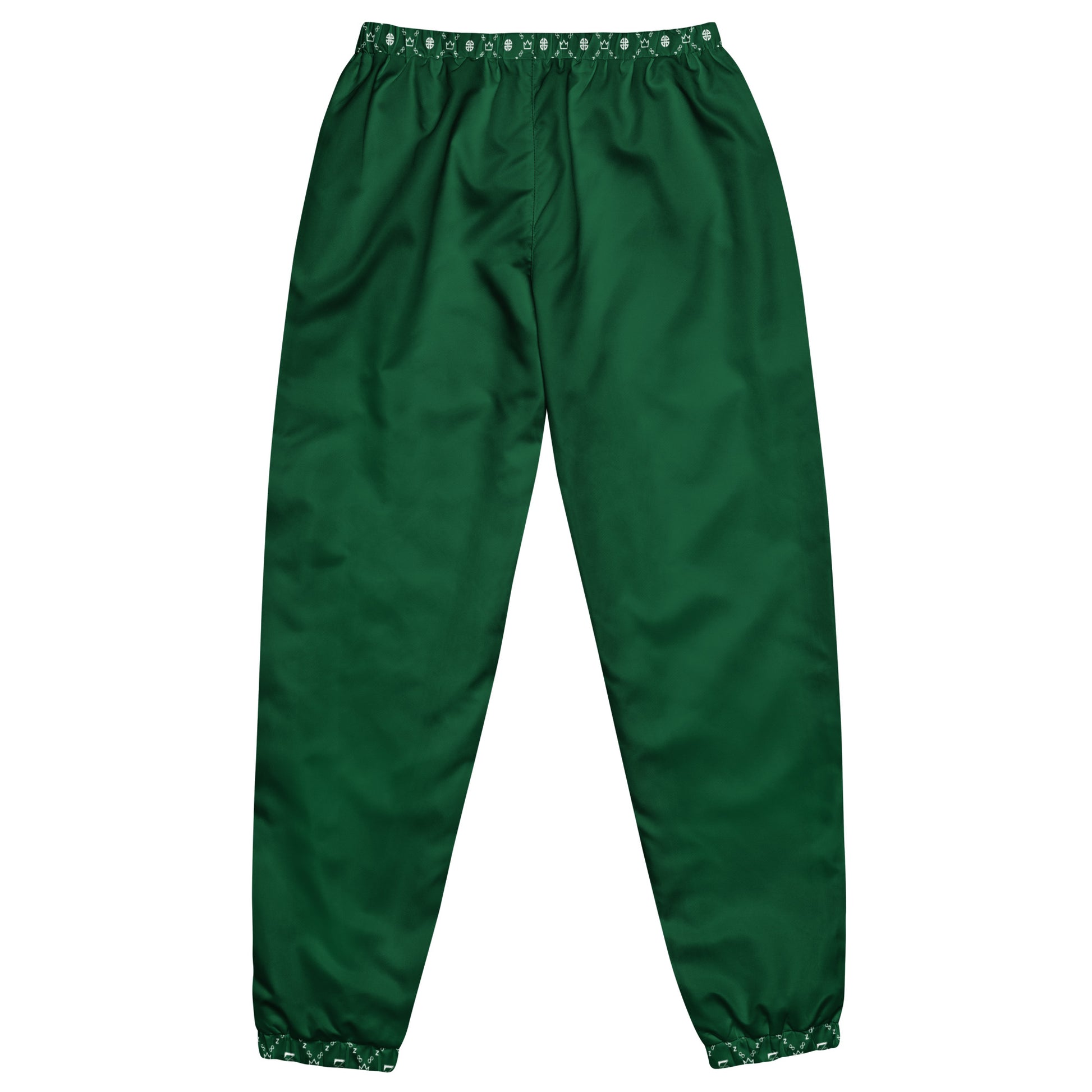 Zayndeellani Monogram Cuff Track Pants Green - Zayndeellani