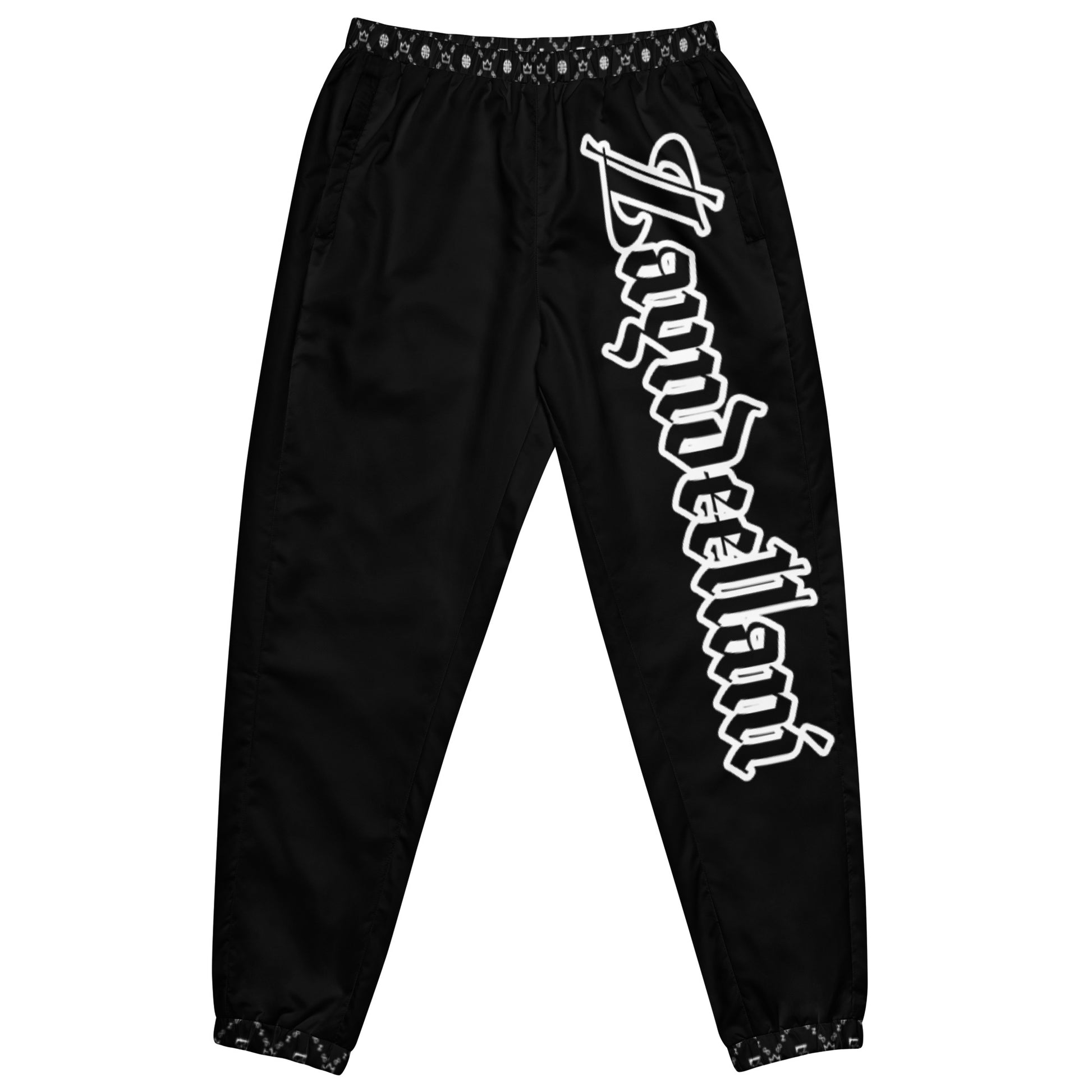 Zayndeellani Monogram Spell-out Track Pants Black - Zayndeellani