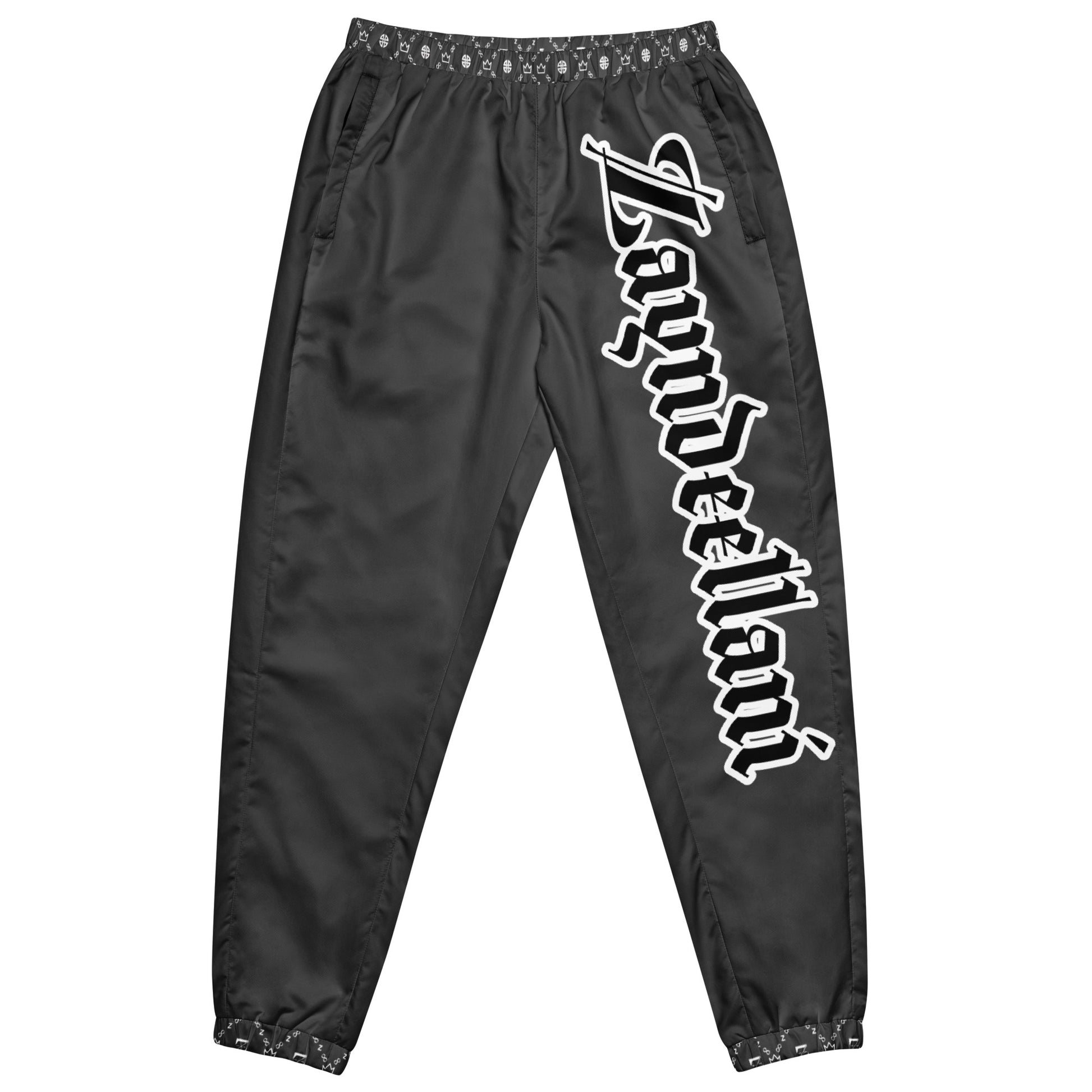 Zayndeellani Monogram Spell-out Track Pants Grey - Zayndeellani