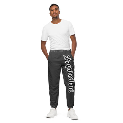 Zayndeellani Monogram Spell-out Track Pants Grey - Zayndeellani