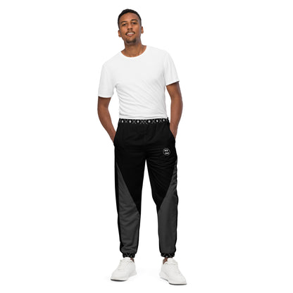 Zayndeellani Monogram Cuff Track Pants Black - Zayndeellani