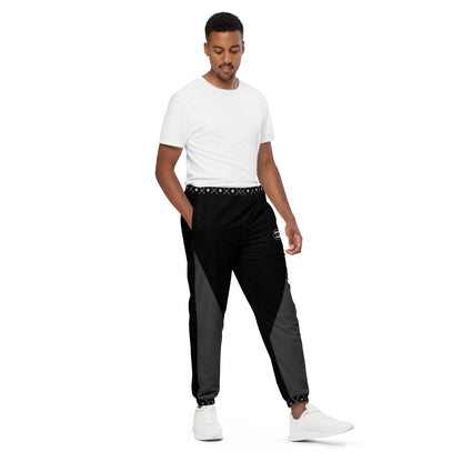 Zayndeellani Monogram Cuff Track Pants Black - Zayndeellani