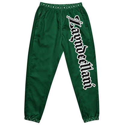 Zayndeellani Monogram Spell-out Track Pants Green - Zayndeellani