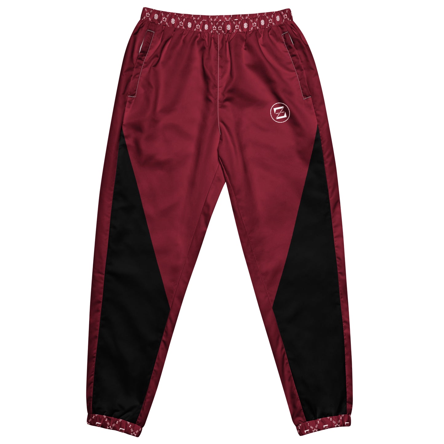 Zayndeellani Monogram Cuff Track Pants Red - Zayndeellani