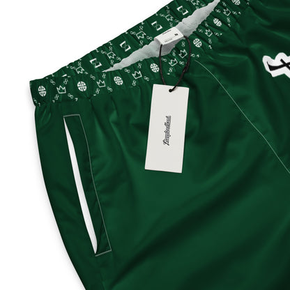 Zayndeellani Monogram Spell-out Track Pants Green - Zayndeellani