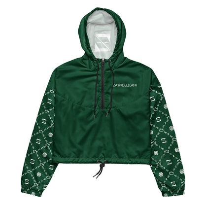 Zayndeellani Believers Monogram Windbreaker Women's Green - Zayndeellani