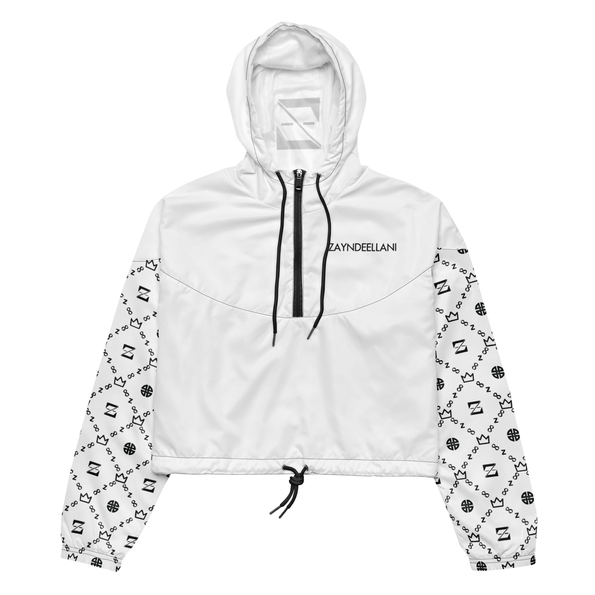 Zayndeellani Believers Monogram Windbreaker Women's White - Zayndeellani