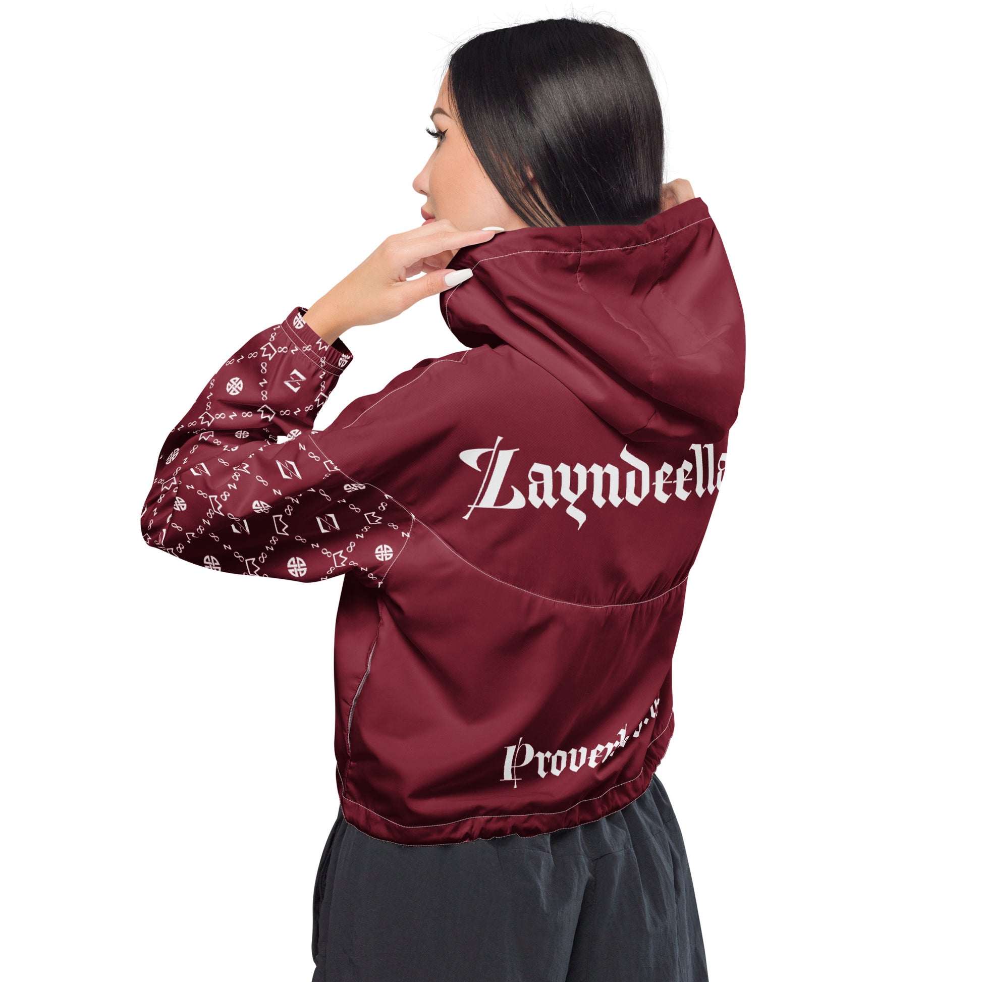 Zayndeellani Believers Monogram Windbreaker Women's Red - Zayndeellani