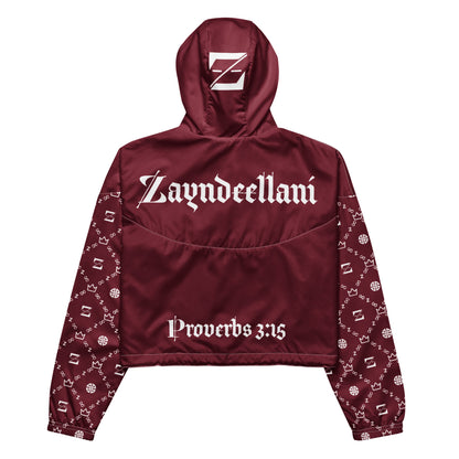 Zayndeellani Believers Monogram Windbreaker Women's Red - Zayndeellani