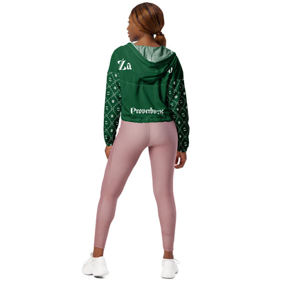 Zayndeellani Believers Monogram Windbreaker Women's Green - Zayndeellani