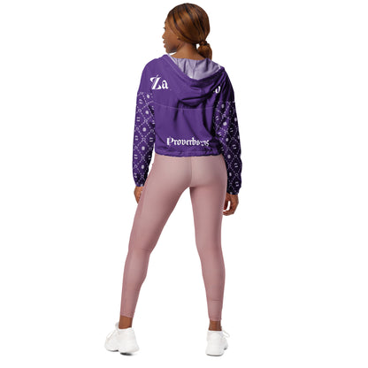 Zayndeellani Believers Monogram Windbreaker Women's Purple - Zayndeellani