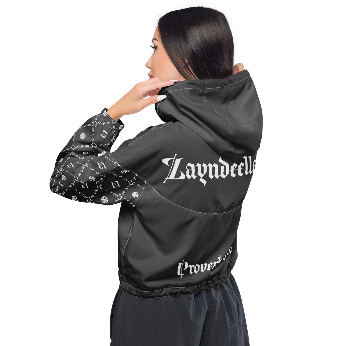 Zayndeellani Believers Monogram Windbreaker Women's Grey - Zayndeellani