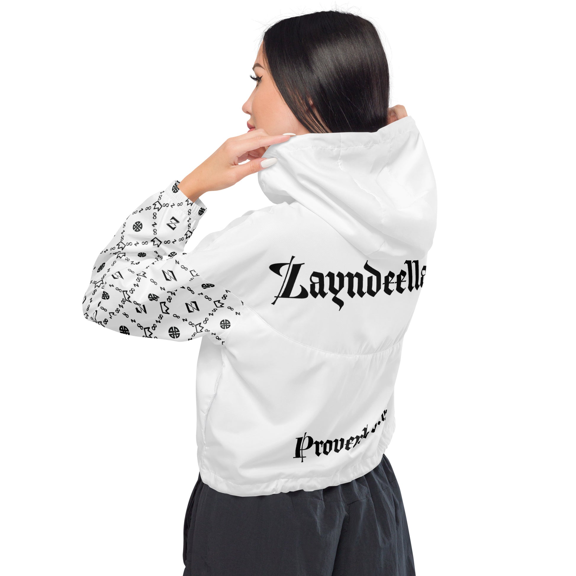 Zayndeellani Believers Monogram Windbreaker Women's White - Zayndeellani