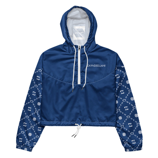 Zayndeellani Believers Monogram Windbreaker Women's Blue - Zayndeellani