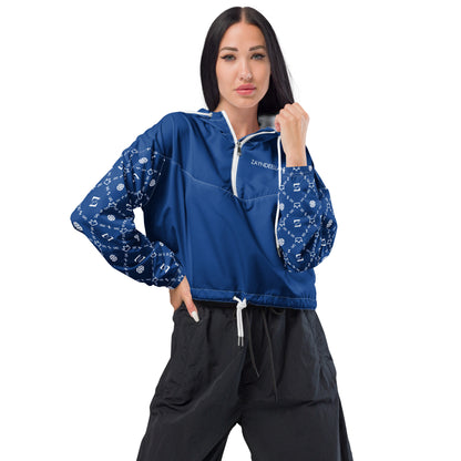 Zayndeellani Believers Monogram Windbreaker Women's Blue - Zayndeellani