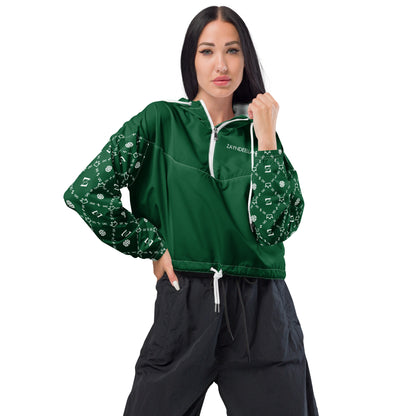 Zayndeellani Believers Monogram Windbreaker Women's Green - Zayndeellani