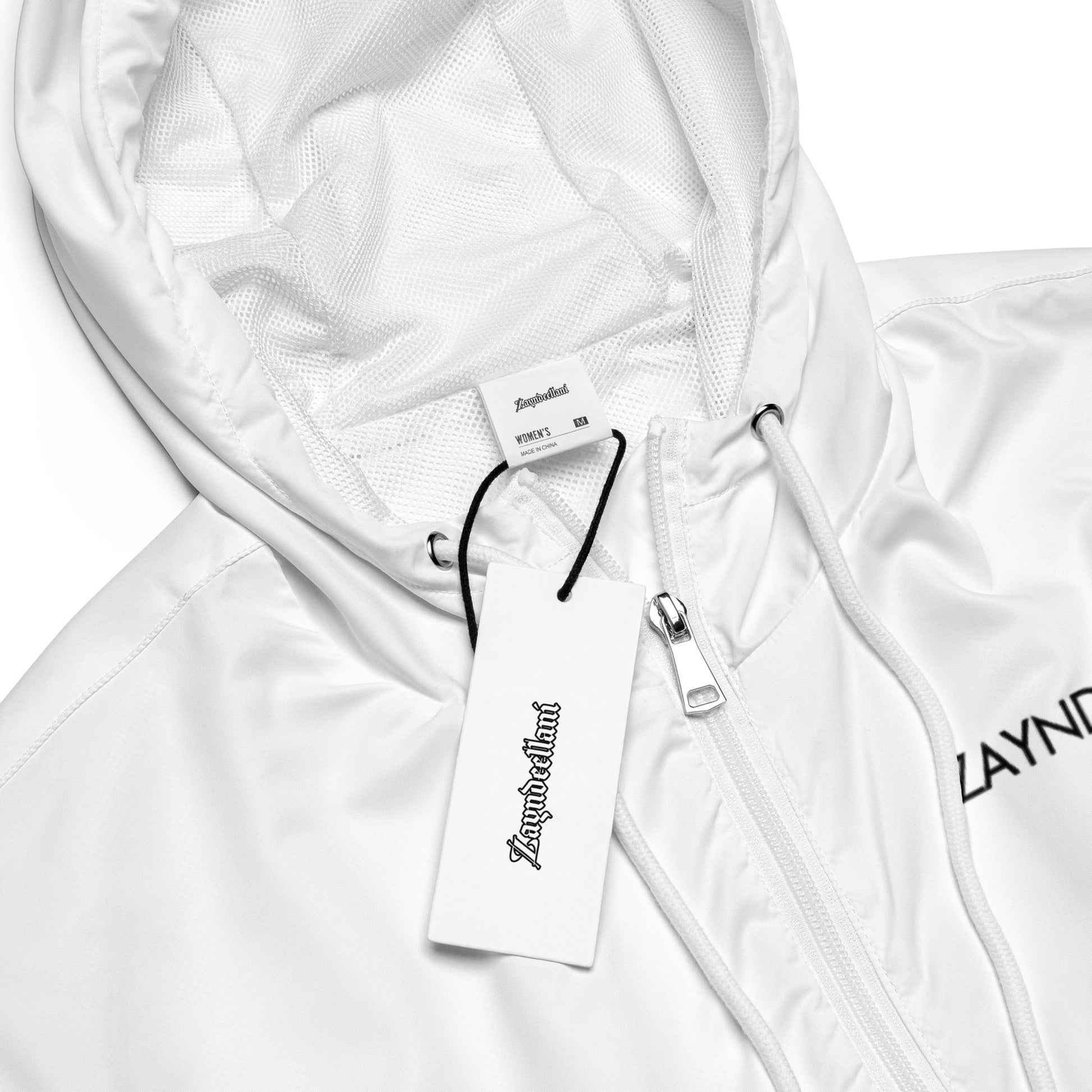 Zayndeellani Believers Monogram Windbreaker Women's White - Zayndeellani