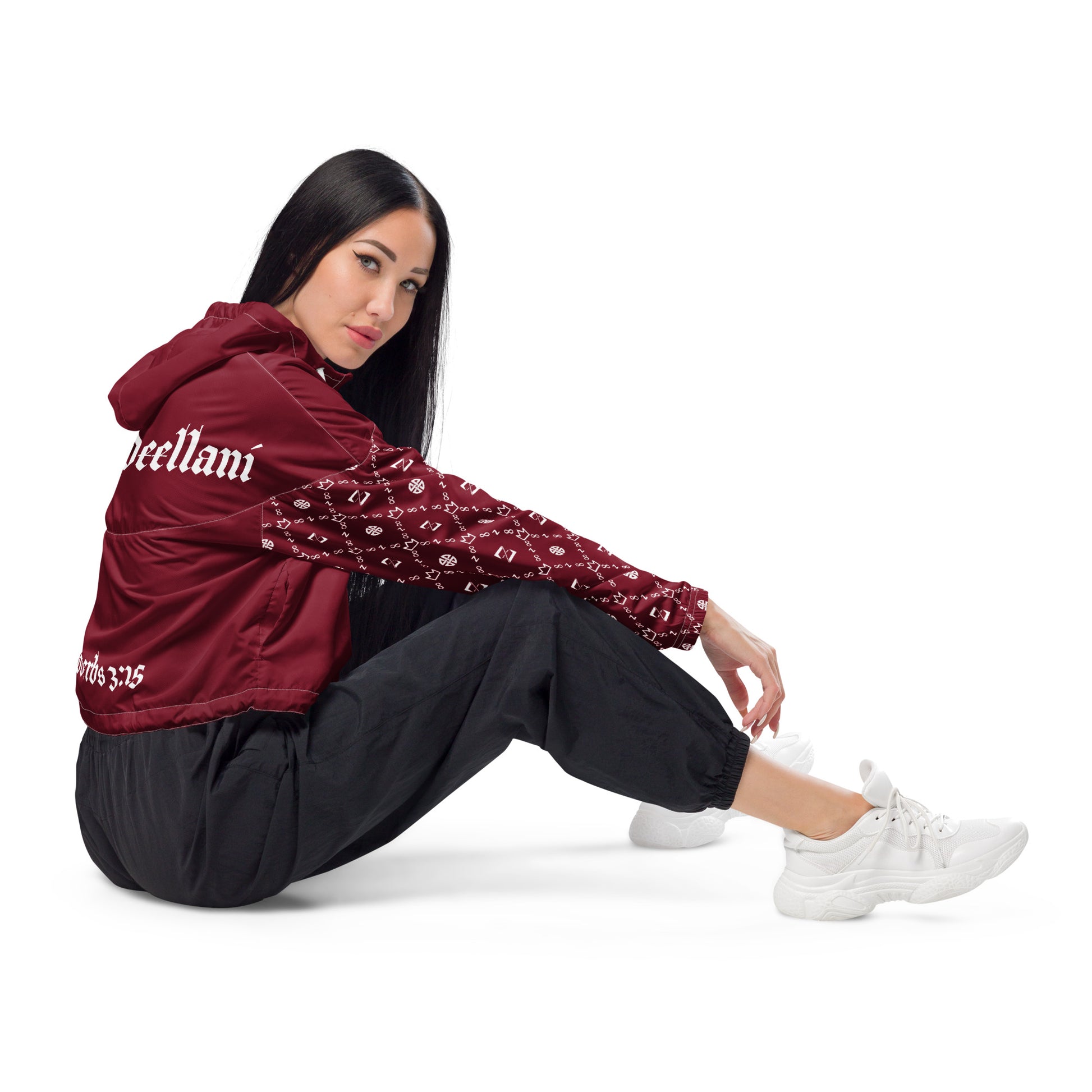 Zayndeellani Believers Monogram Windbreaker Women's Red - Zayndeellani