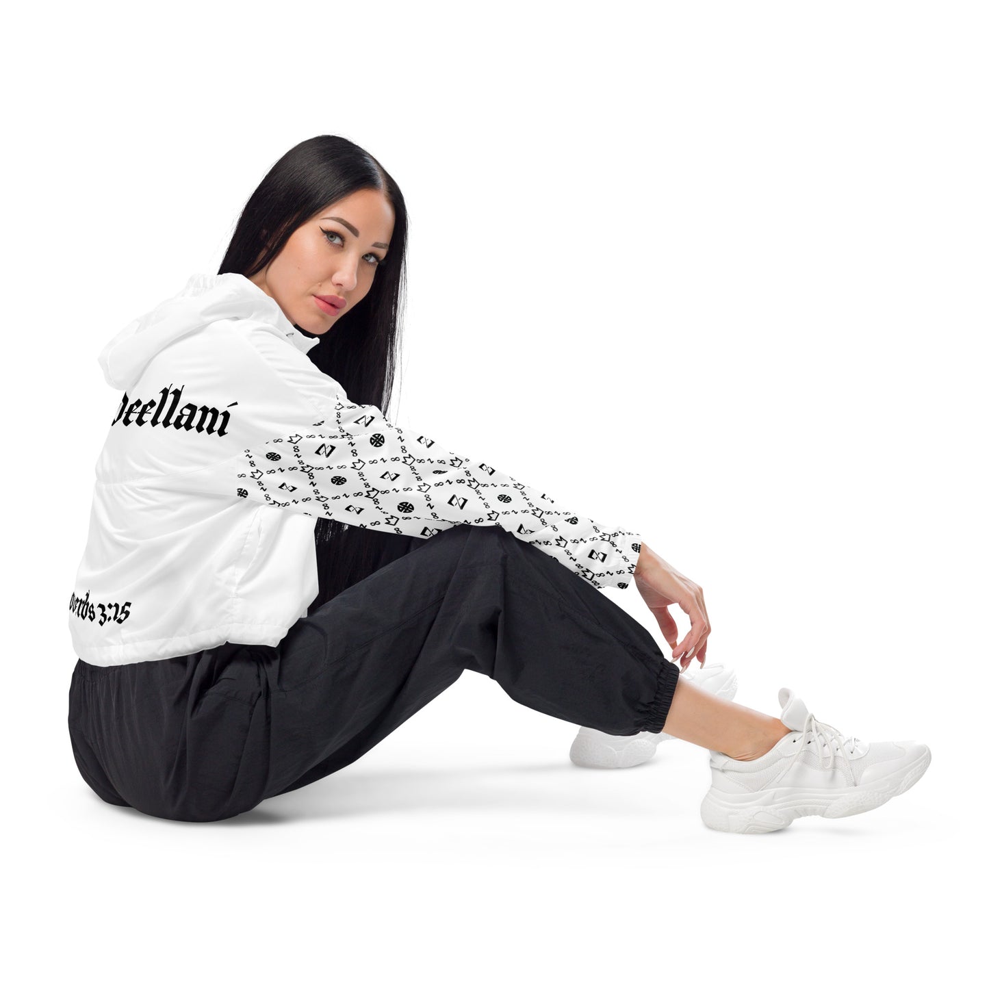 Zayndeellani Believers Monogram Windbreaker Women's White - Zayndeellani