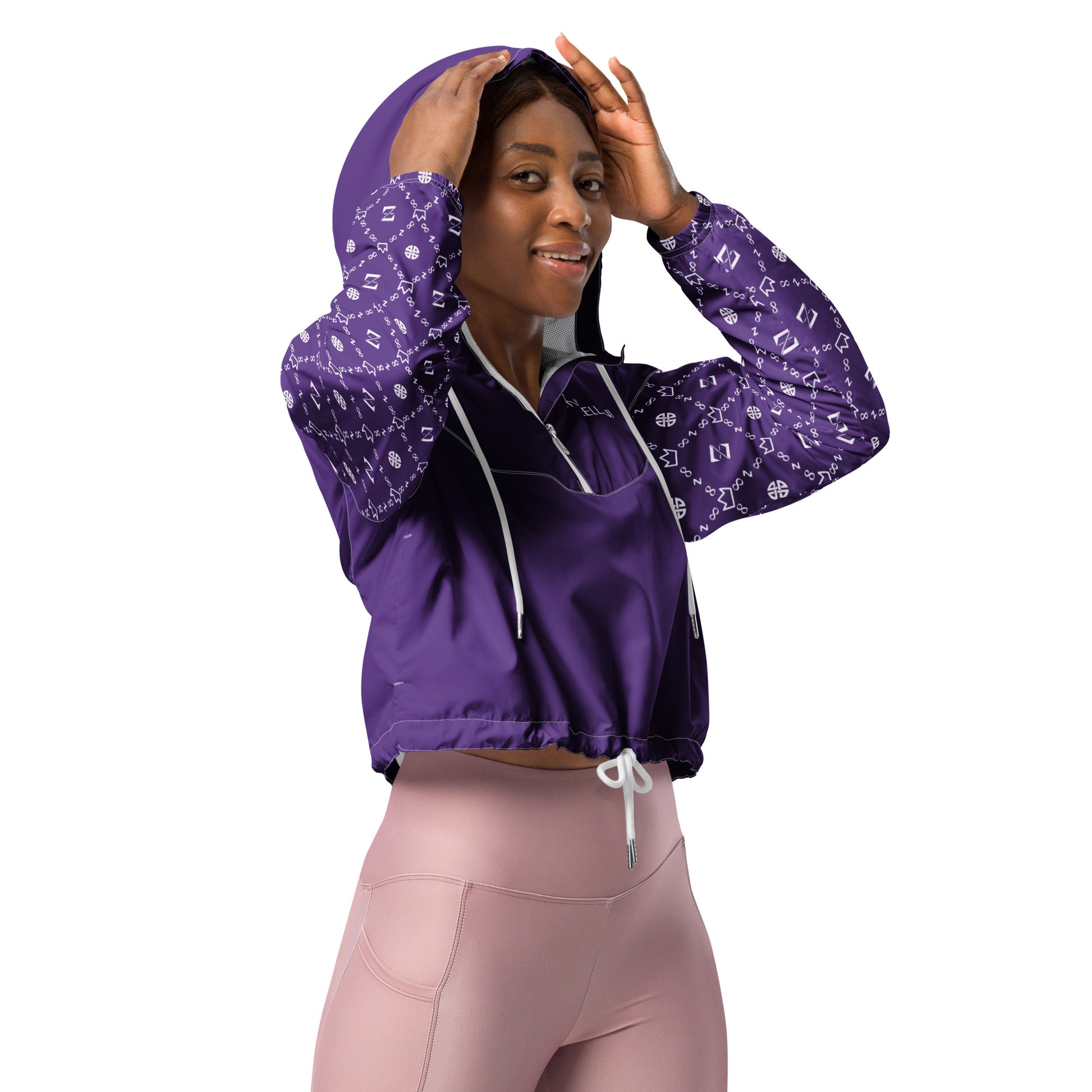 Zayndeellani Believers Monogram Windbreaker Women's Purple - Zayndeellani