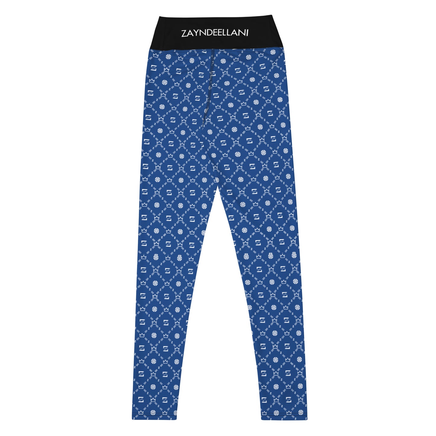 Zayndeellani Monogram Yoga Leggings - Blue - Zayndeellani