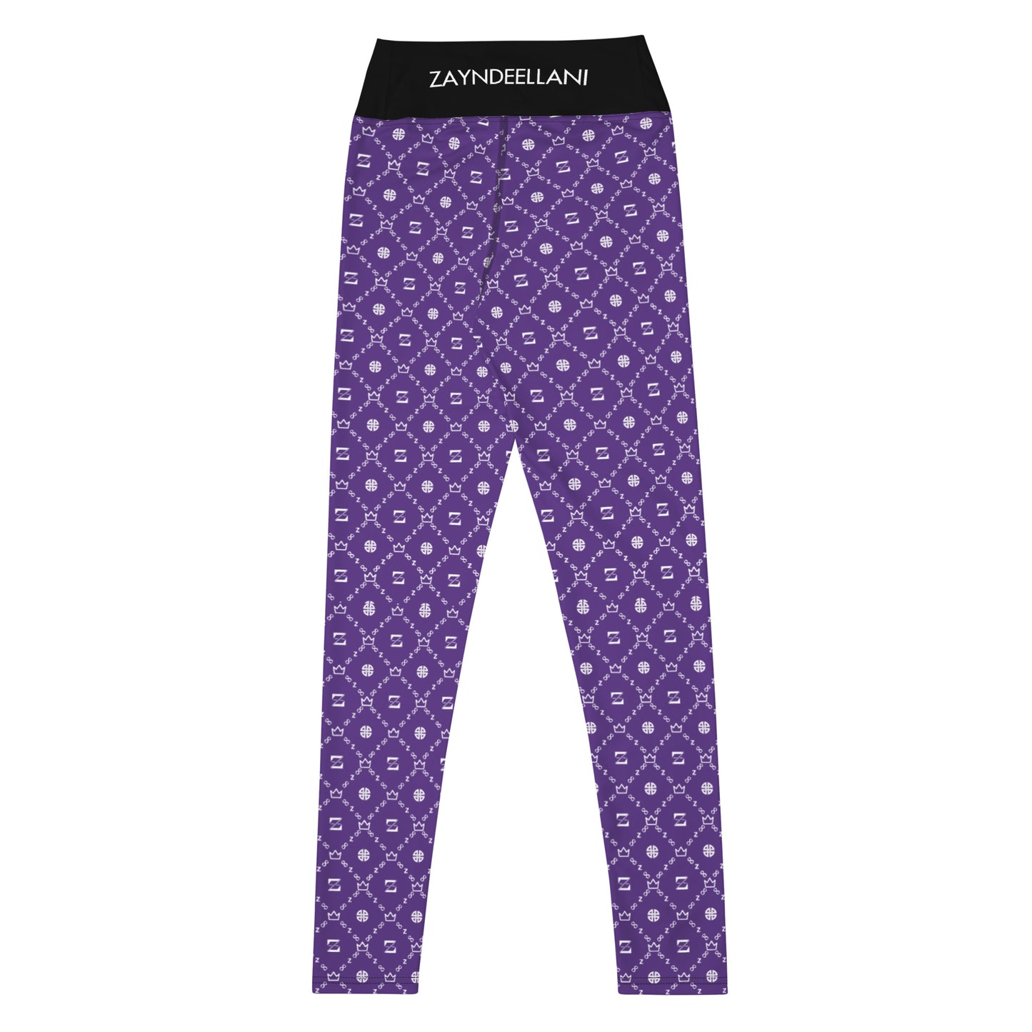 Zayndeellani Monogram Yoga Leggings - Purple - Zayndeellani