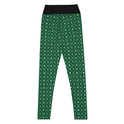 Zayndeellani Monogram Yoga Leggings Blank - Green - Zayndeellani