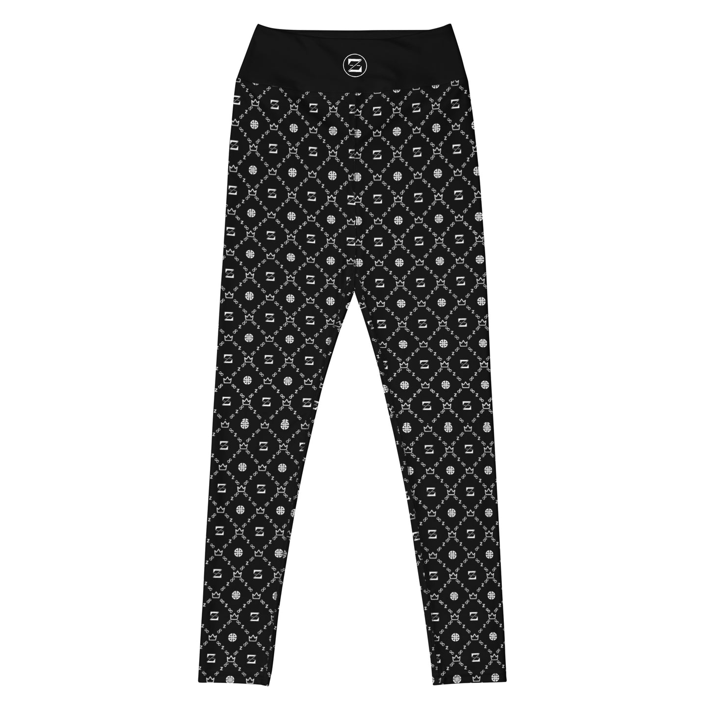 Zayndeellani Monogram Yoga Leggings - Black - Zayndeellani