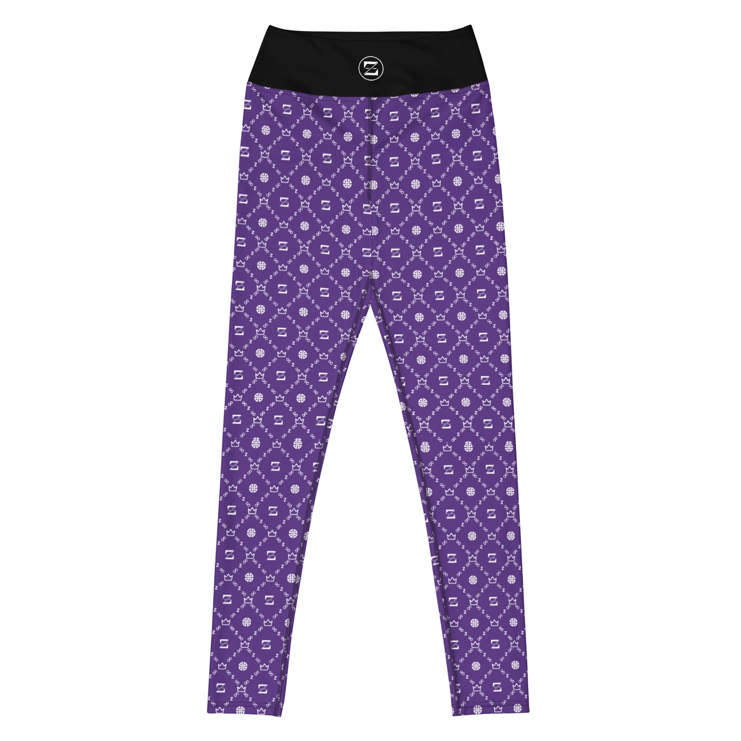 Zayndeellani Monogram Yoga Leggings - Purple - Zayndeellani