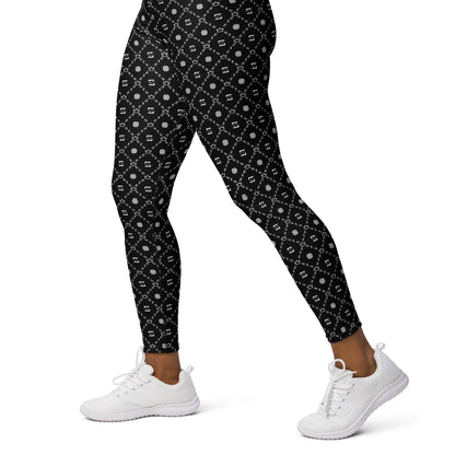 Zayndeellani Monogram Yoga Leggings - Black - Zayndeellani