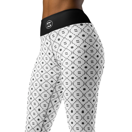 Zayndeellani Monogram Yoga Leggings - White - Zayndeellani