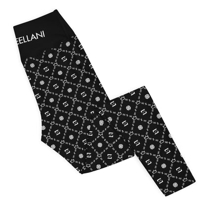 Zayndeellani Monogram Yoga Leggings - Black - Zayndeellani