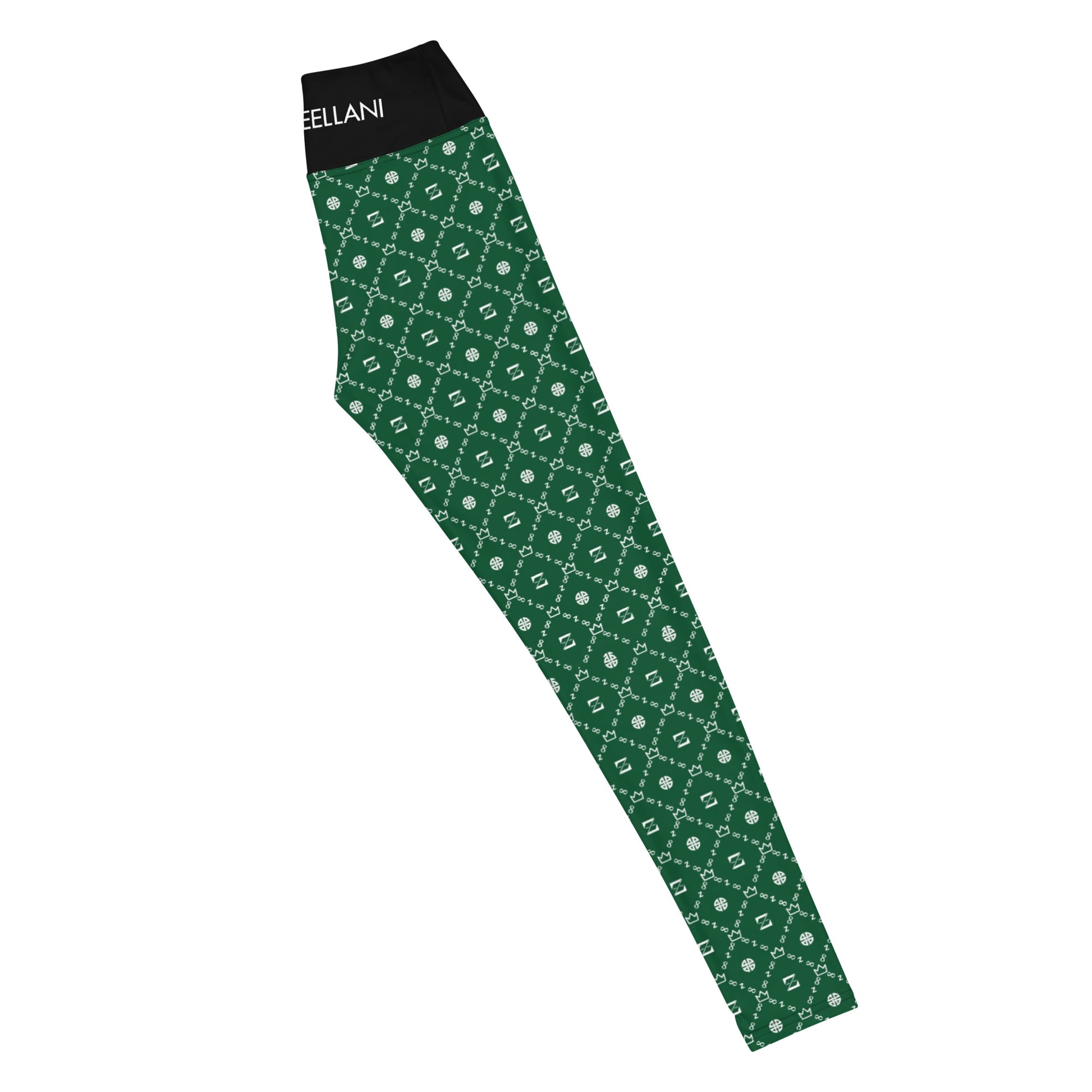 Zayndeellani Monogram Yoga Leggings - Green - Zayndeellani