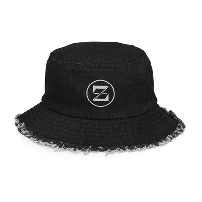 Zerracci Highlight Distressed Denim Bucket - Zayndeellani