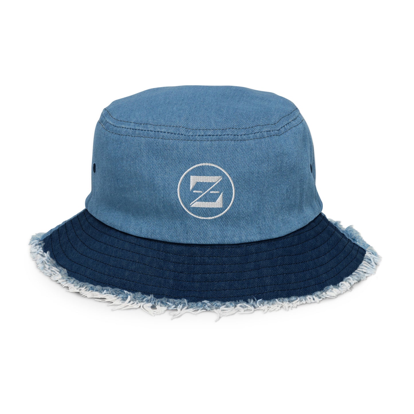 Zerracci Highlight Distressed Denim Bucket - Zayndeellani