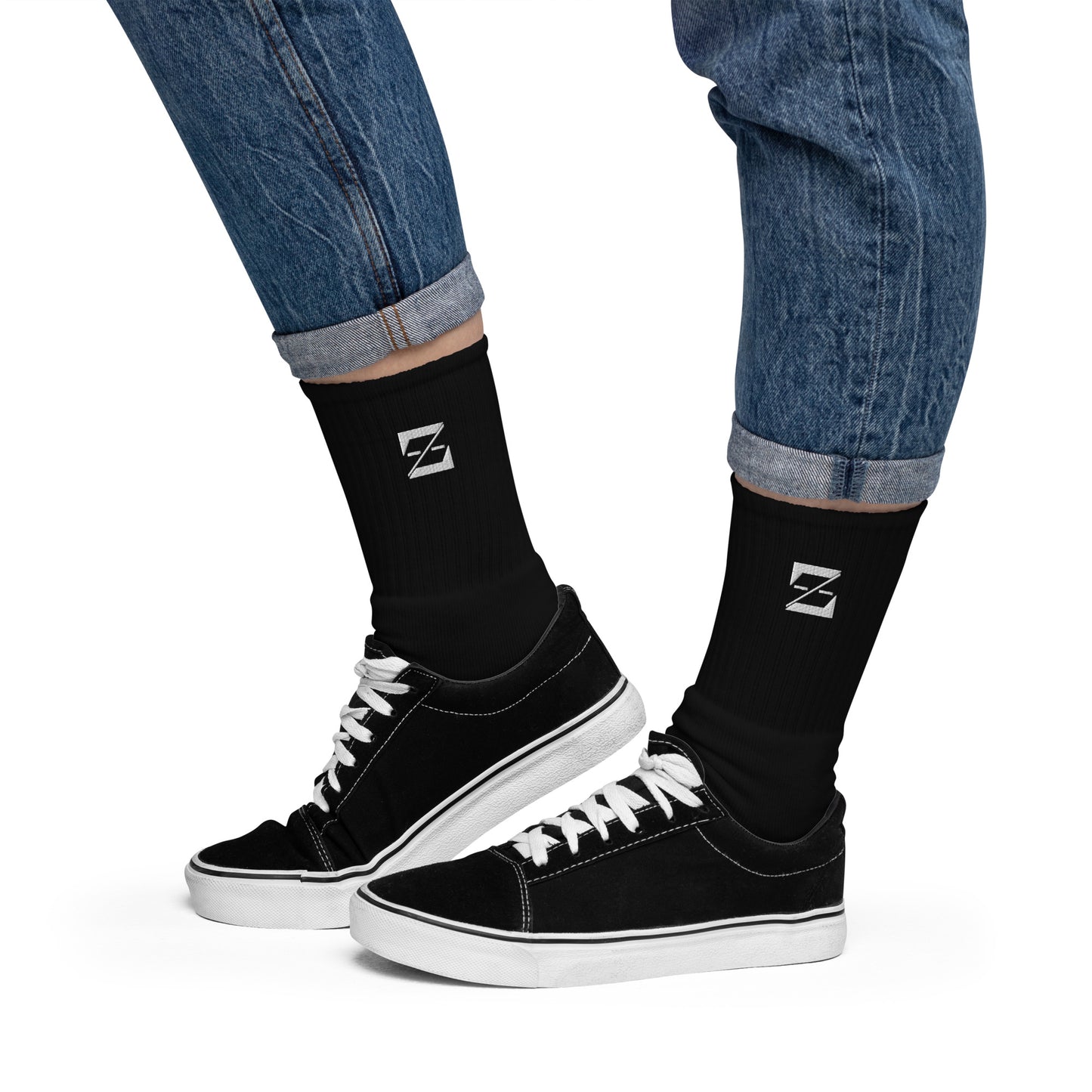 Zayndeellani Embroidered Zayndeellani Socks (Double Sided) - Zayndeellani