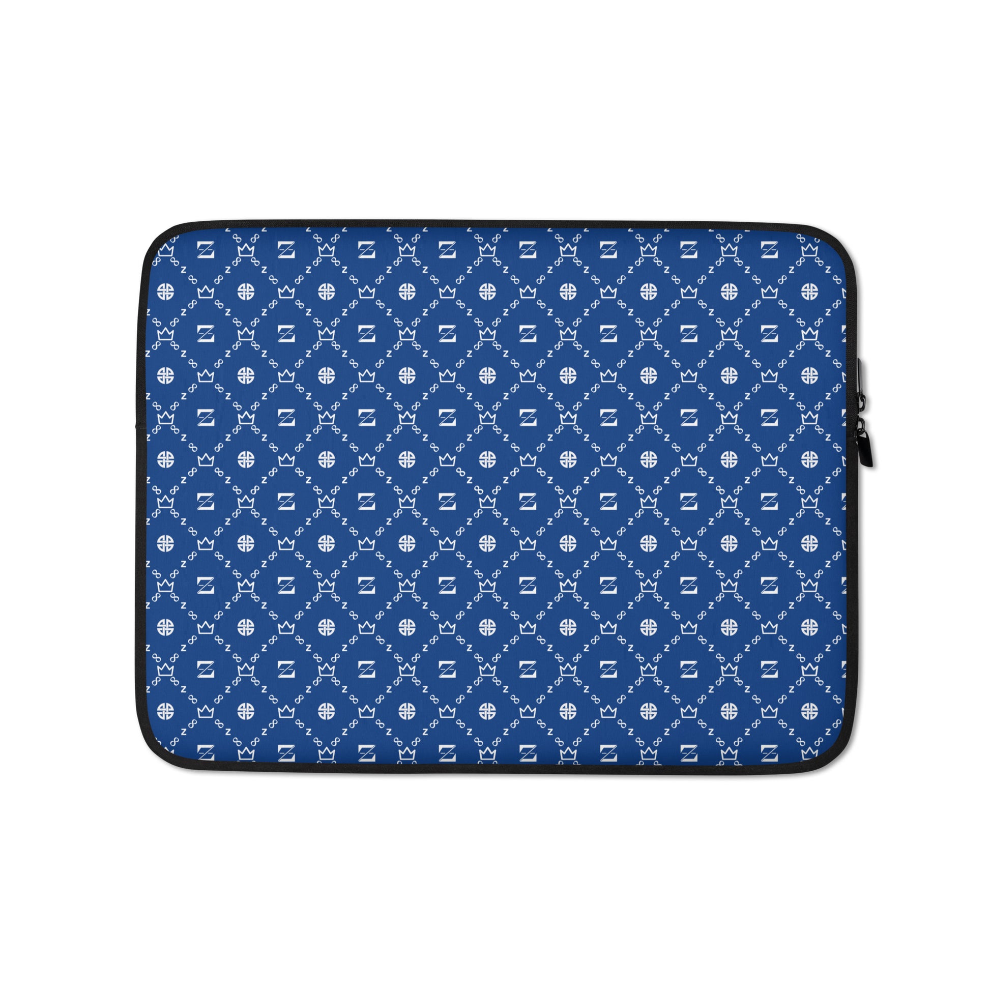 Zayndeellani Blue Monogram Laptop Sleeve - Zayndeellani